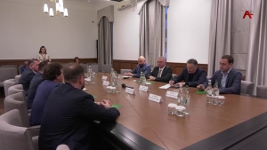 Бадра Гунба принял делегацию Государственной Думы России