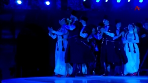 Абхазский танец на свадьбе в Иордании