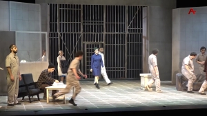 Пьеса по одноимённому роману Кена Кизи «Пролетая над гнездом кукушки» на абхазской сцене