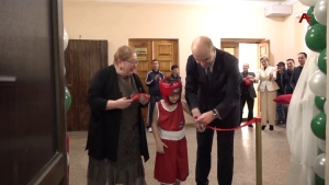 Новый, отремонтированный спортзал торжественно открылся в сухумской средней школе №14