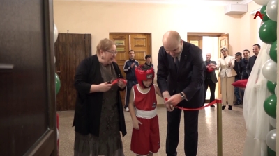 Новый, отремонтированный спортзал торжественно открылся в сухумской средней школе №14