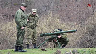 В Гагрском р-не прошли масштабные учения с ротой огневой подготовки 7-ой Гагрской стрелковой бригады