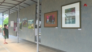 В селе Лыхны Гудаутского района открылась персональная выставка абхазского художника Адгура Пилия