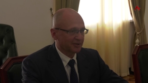 Бадра Гунба встретился с Сергеем Кириенко, который прибыл в республику с рабочим визитом